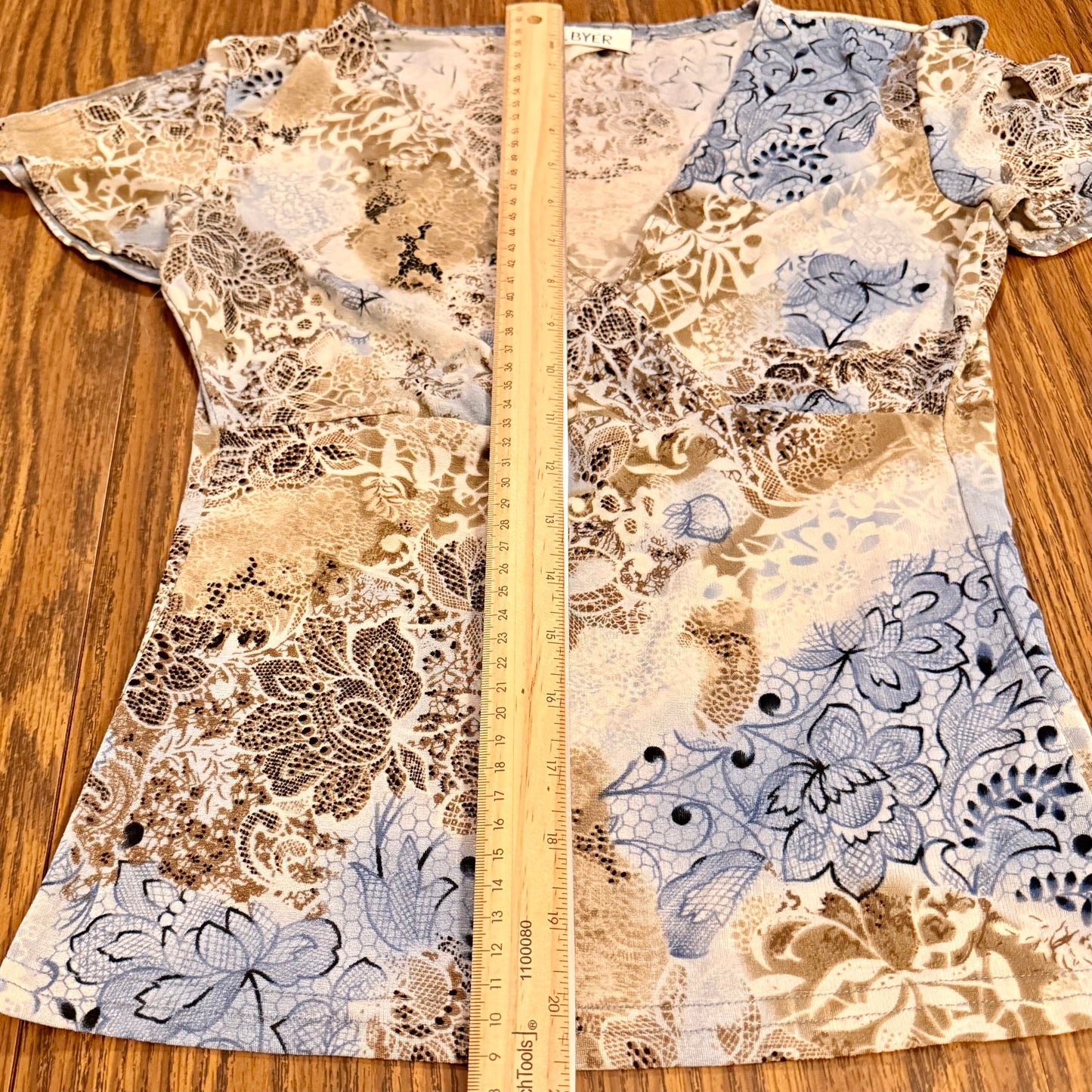 Vintage 90s / 2000s A Byer Y2K Whimsical Floral Babydoll Top