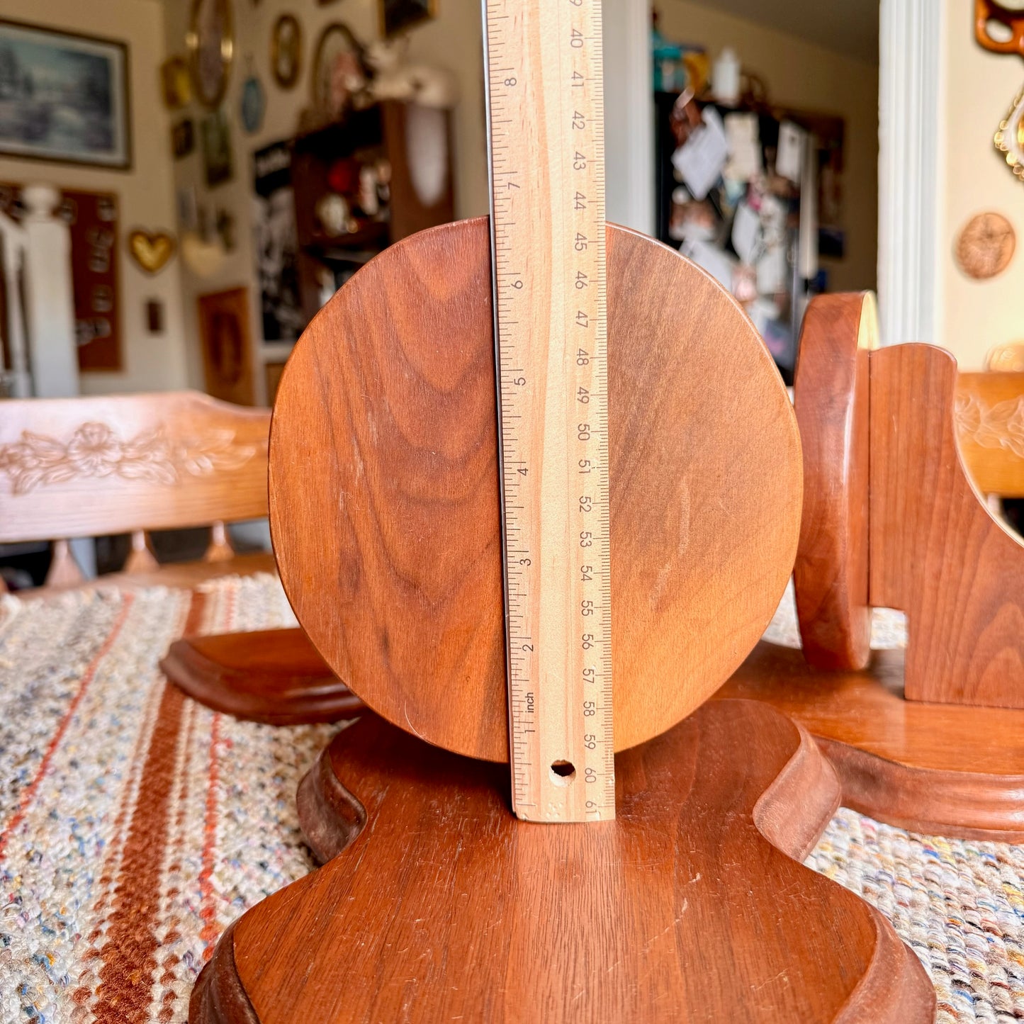 Pair of Vintage Amish Solid Wood Tall Wall Shelf Sconces