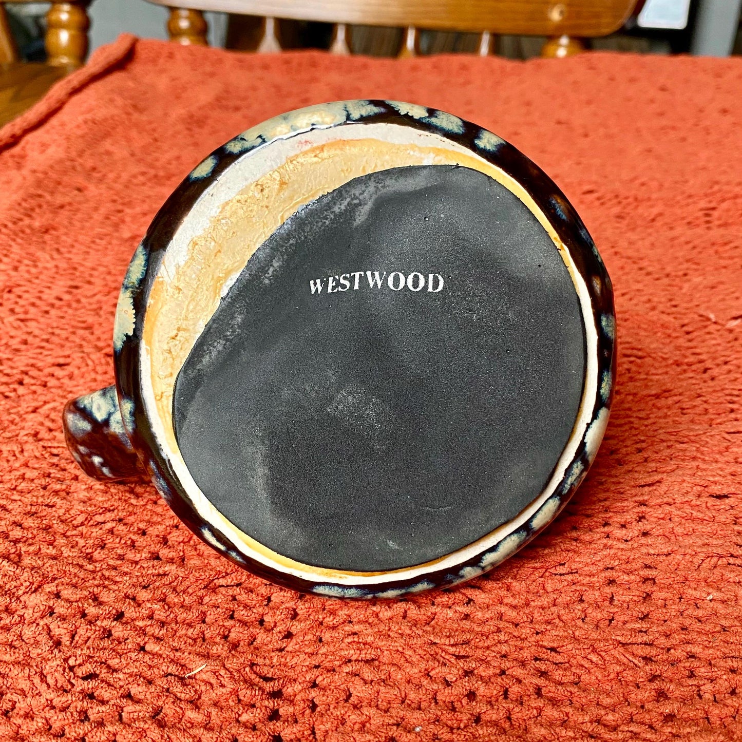 Vintage Westwood Textured Ceramic Mug / Vase