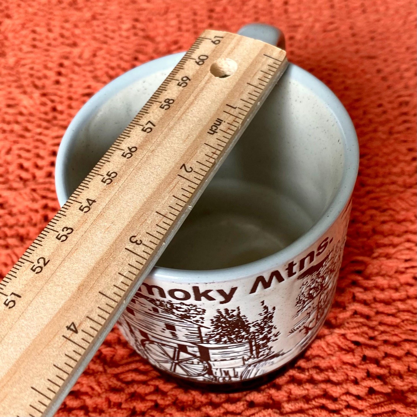 Great Smoky Mountains Embossed Ceramic Stoneware Souvenir Coffee Mug