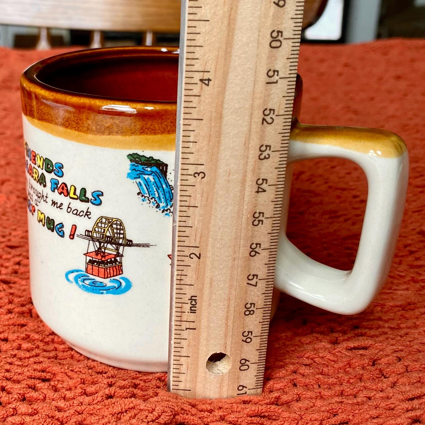 Vintage Novelty Niagara Falls Funny Souvenir Coffee Mug