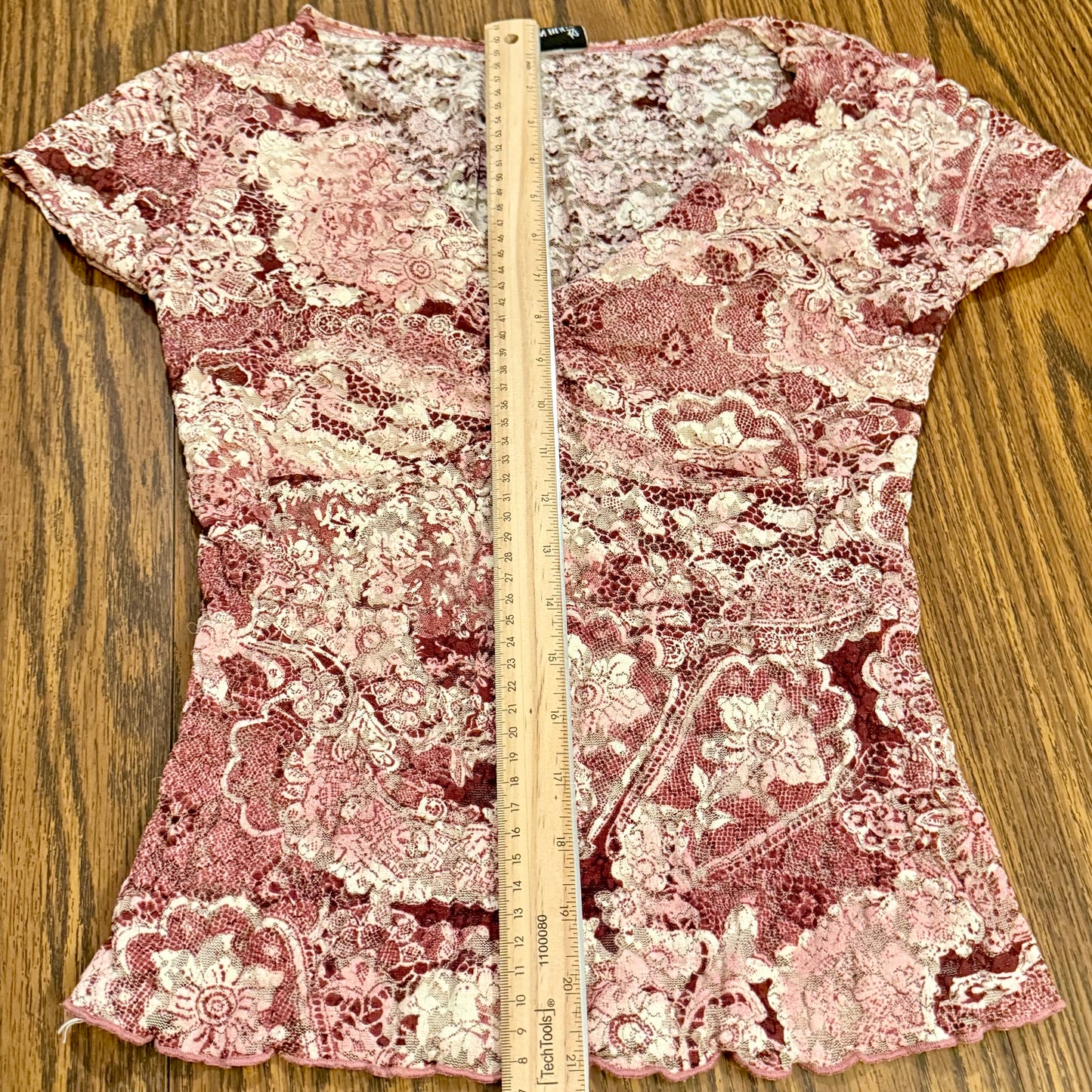 Vintage 90s / 2000s Fashion Bug Y2K Floral Lace Babydoll Top