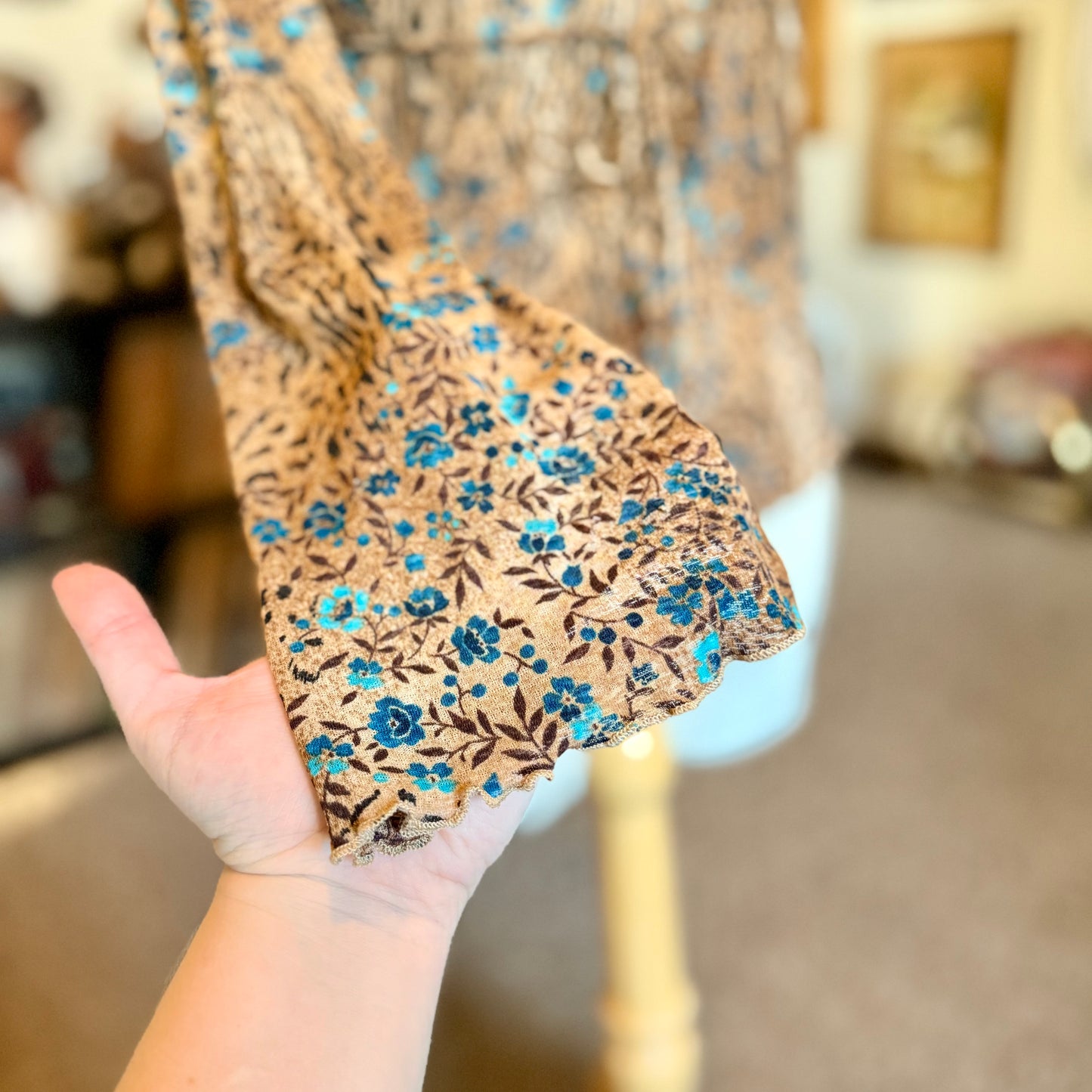 Vintage 90s / 2000s y2k Self Esteem Bell Sleeve Baby Doll Top