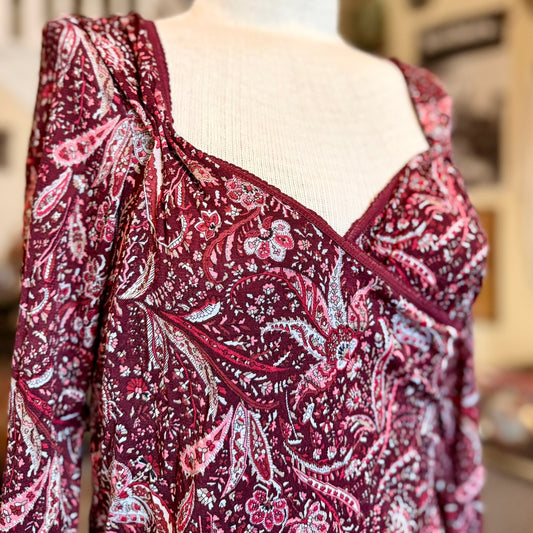 Vintage 90s / 2000s y2k Patterned Old Navy Baby Doll Top