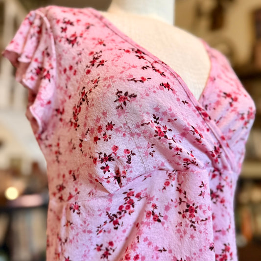 Vintage 90s / 2000s y2k b.i.y.a.y.c.d.a. Floral Baby Doll Top
