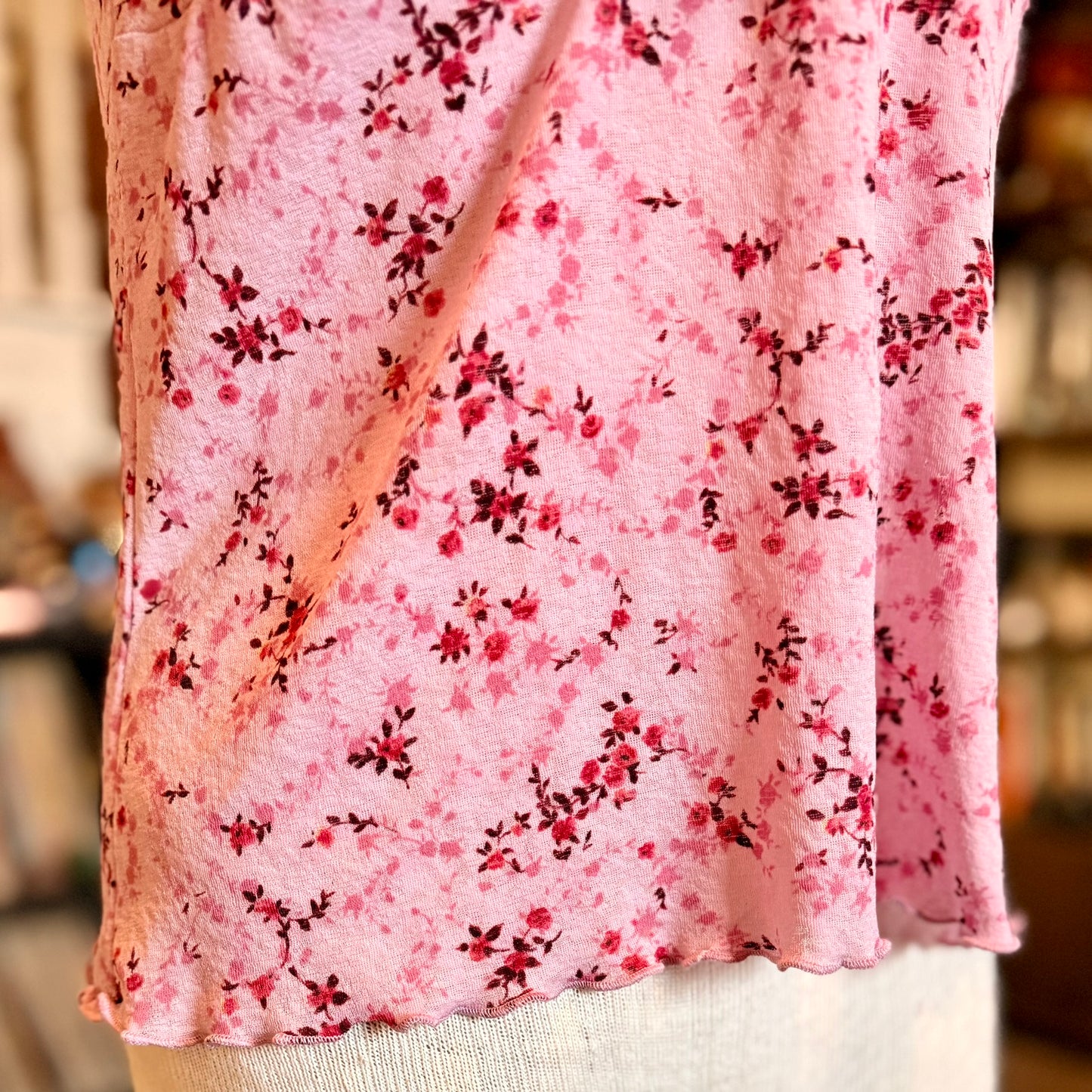 Vintage 90s / 2000s y2k b.i.y.a.y.c.d.a. Floral Baby Doll Top
