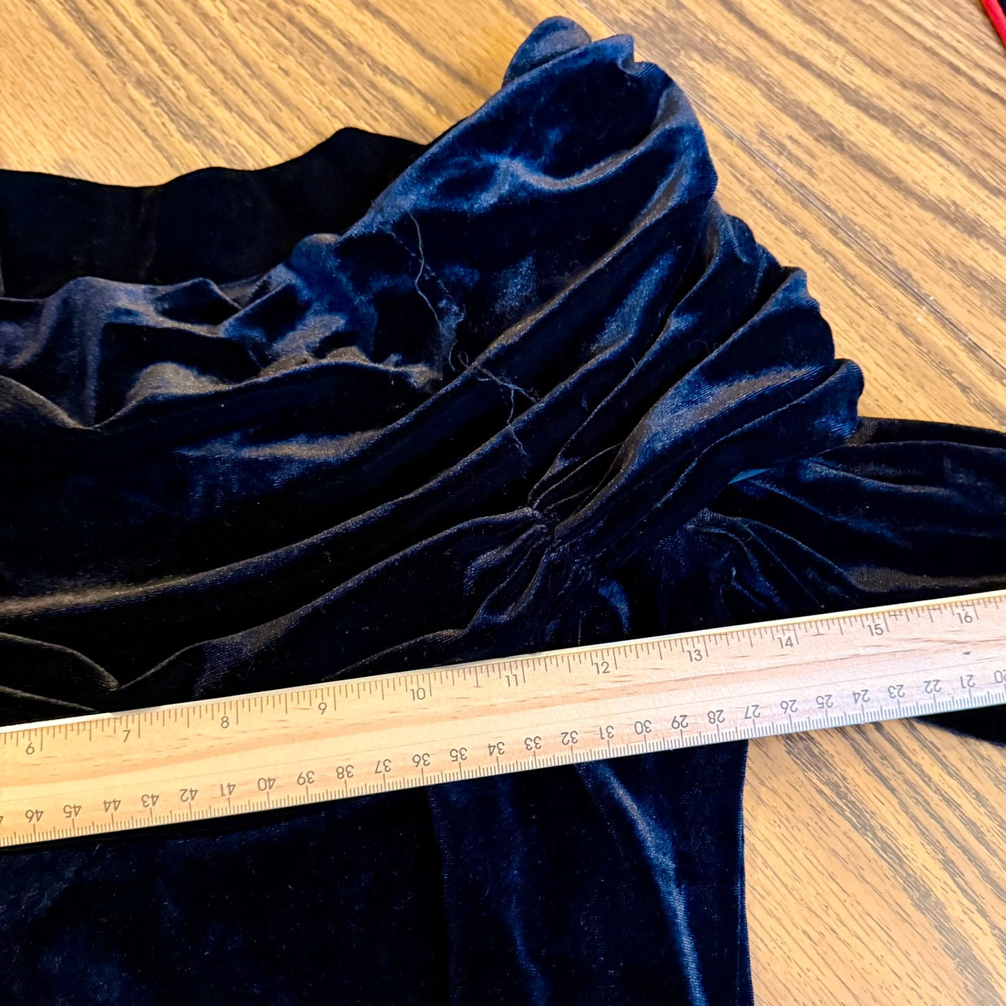 Vintage 90s / 2000s y2k Velvet Draped Off The Shoulder Top