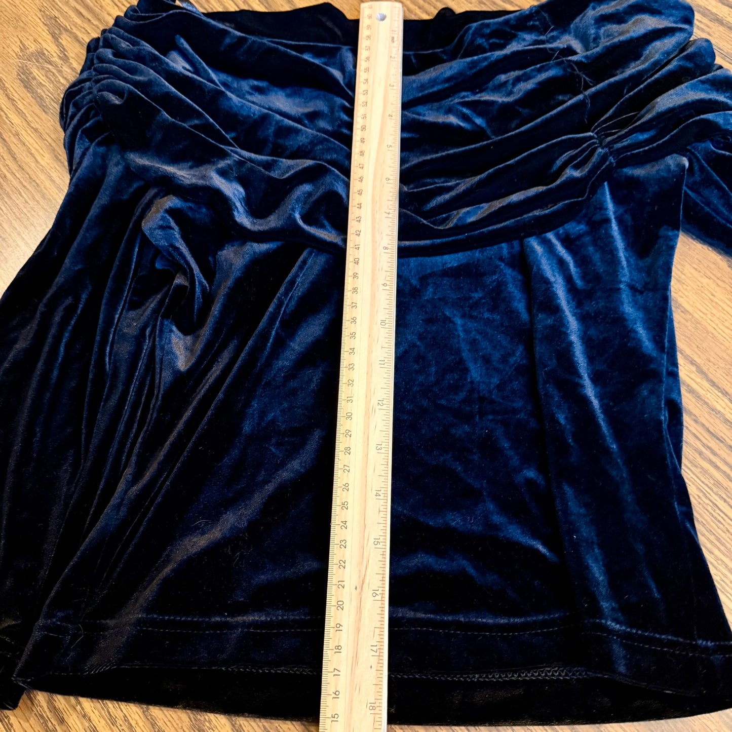 Vintage 90s / 2000s y2k Velvet Draped Off The Shoulder Top