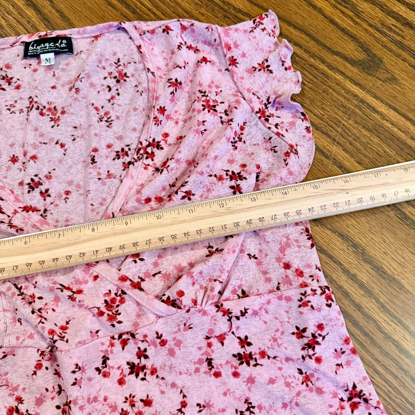 Vintage 90s / 2000s y2k b.i.y.a.y.c.d.a. Floral Baby Doll Top