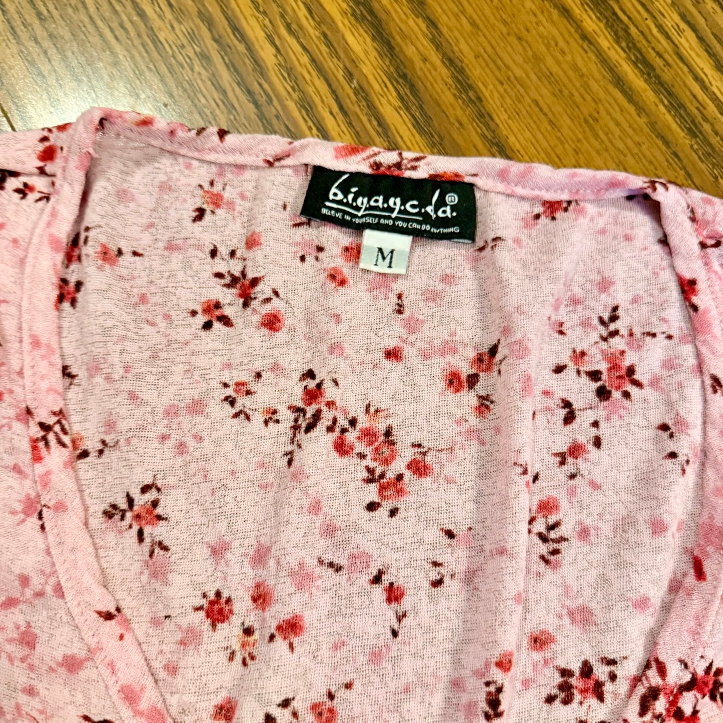 Vintage 90s / 2000s y2k b.i.y.a.y.c.d.a. Floral Baby Doll Top