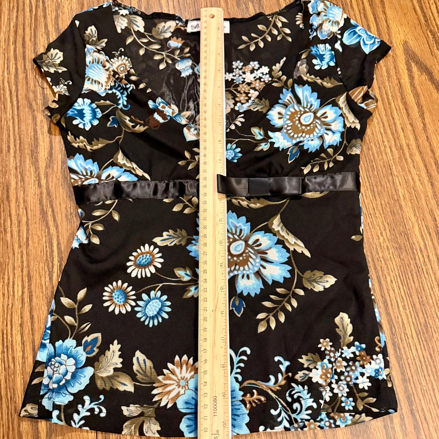 Vintage 90s / 2000s y2k Self Esteem Floral Baby Doll Top