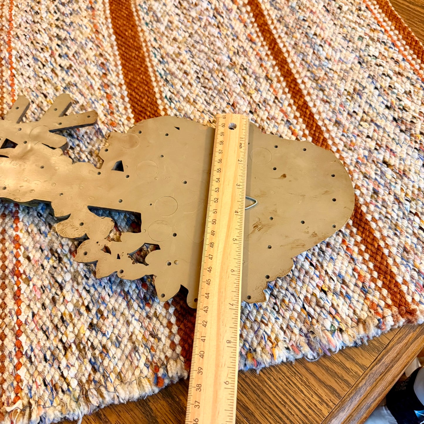 Vintage Mid-Century Modern HomcoFarmhouse Country Floral Mailbox Wall Hanging