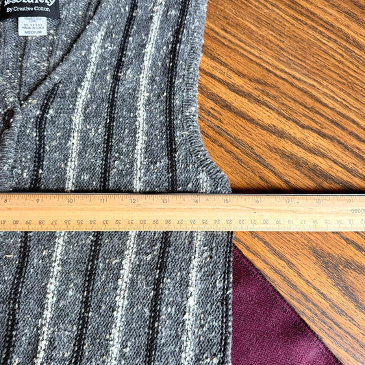 Vintage 90s Absolutely Knit Striped Bohemian Sweater Vest