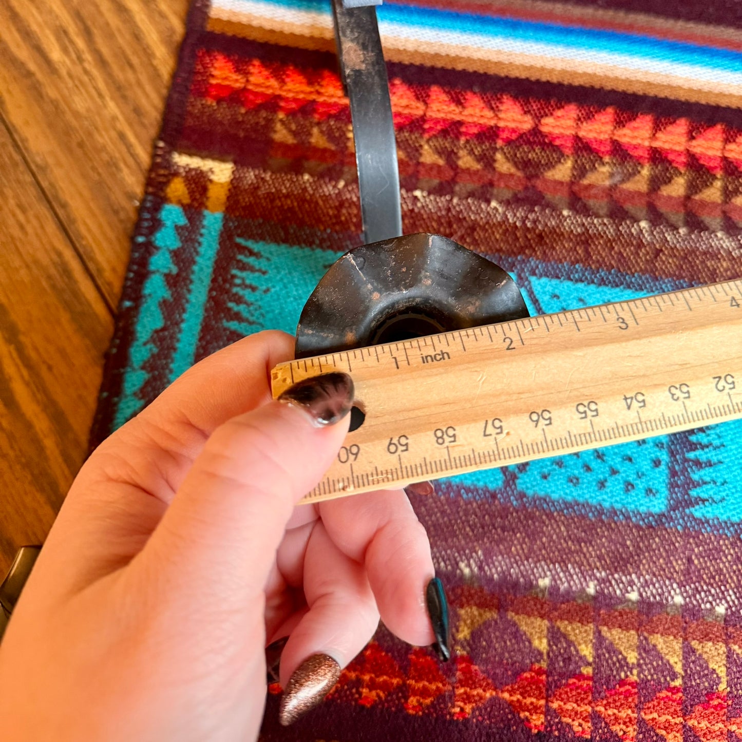 Vintage Wrought Iron 5 Candle Candelabra / Gothic Farmhouse Centerpiece