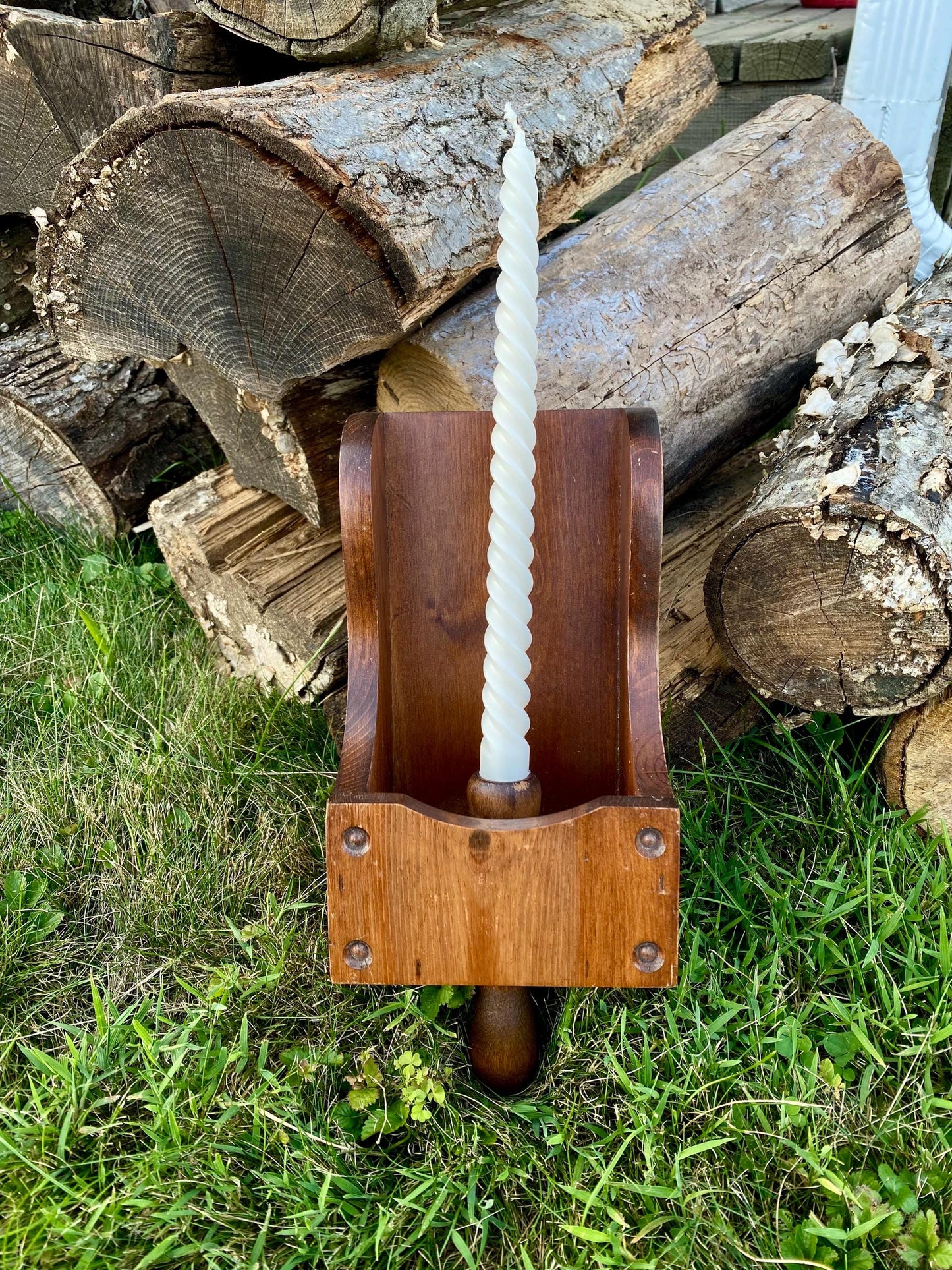 Vintage Scoop Style Wall Sconce - Can Be Used For Tea Lights Or Candlesticks!