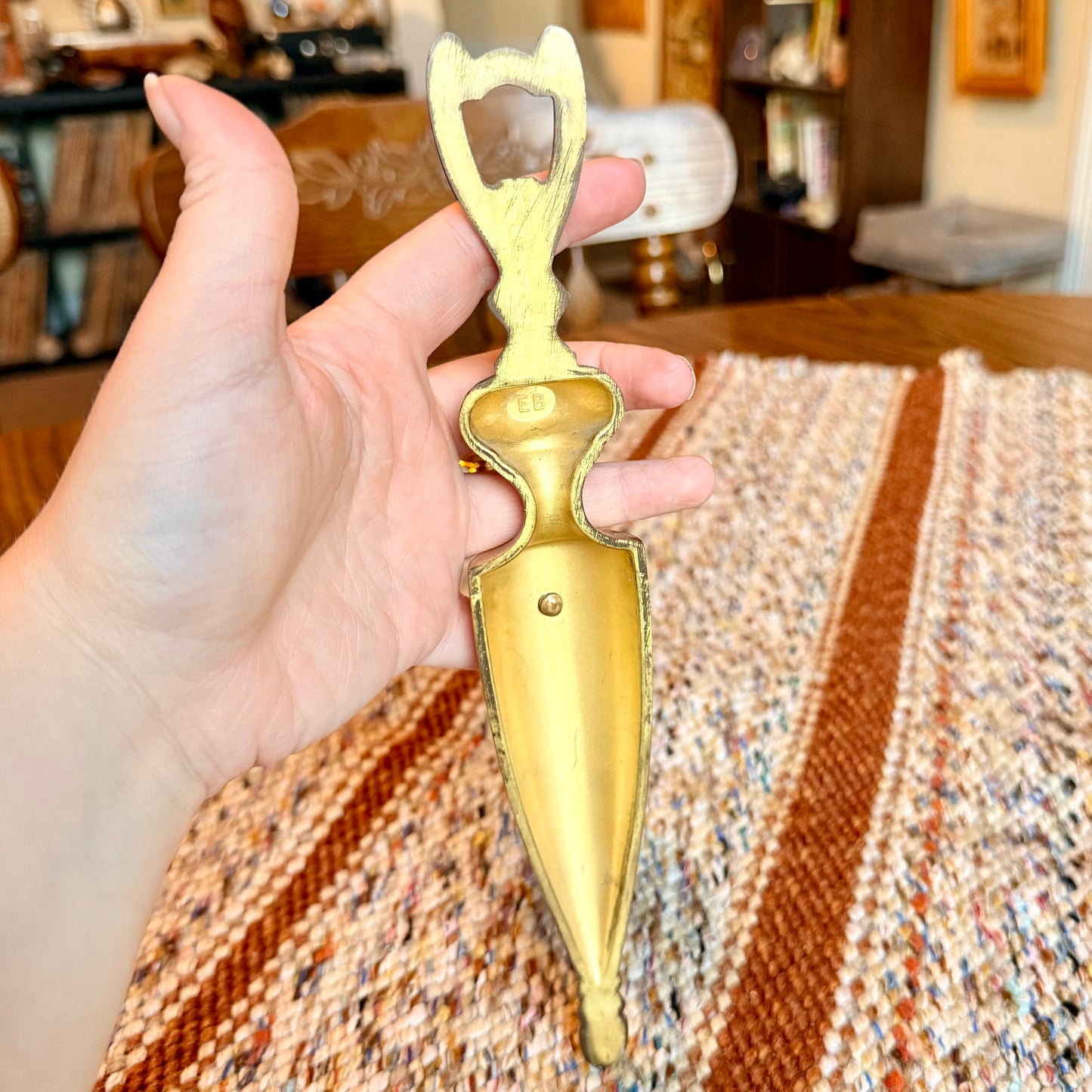 Vintage Mid-Century Modern Brass Wall Sconce Taper Candle Holder