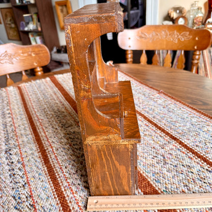 Vintage Amish Armoire Doll Furniture / Jewelry Box Vanity Stand