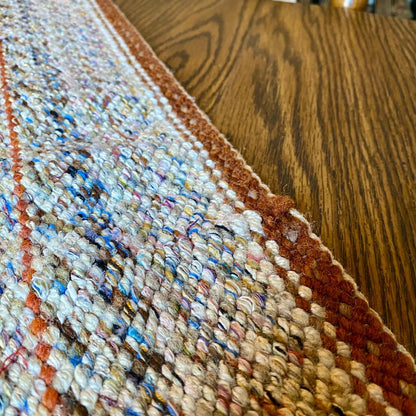 Vintage Handwoven Wool / Cotton Western Rustic Rug - 3 FT x 2 FT