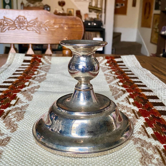 Vintage Silver Plated Candlestick Holder