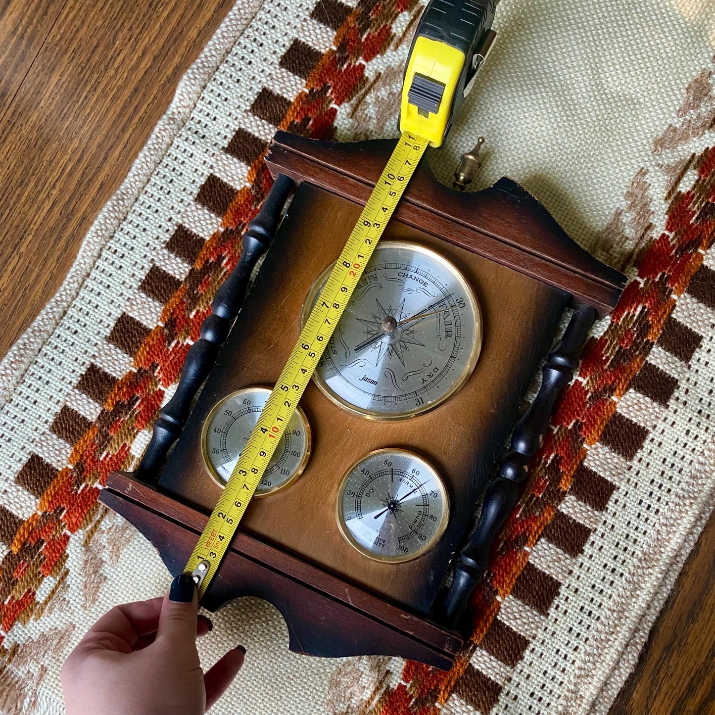 Vintage Jason Weather Station, Temperature, Humidity And Barometer