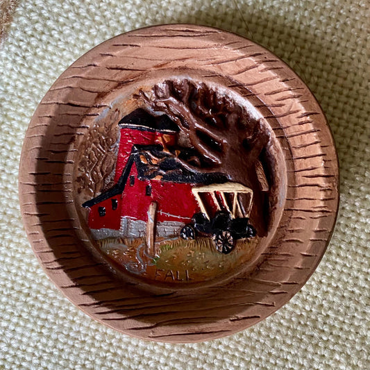 Vintage Duncan Enterprises Seasonal Ceramic Farm Coasters