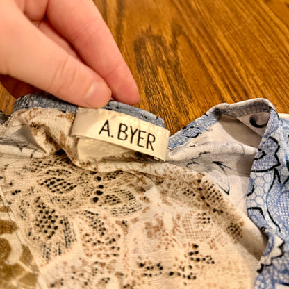 Vintage 90s / 2000s A Byer Y2K Whimsical Floral Babydoll Top
