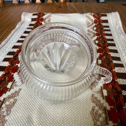 Antique Anchor Hocking Clear Crystal Glass Citrus Reamer
