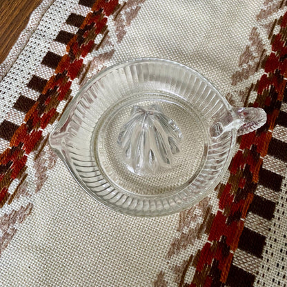 Antique Anchor Hocking Clear Crystal Glass Citrus Reamer
