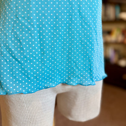Vintage 90s / 2000s y2k Studio Y Polka Dot Baby Doll Top