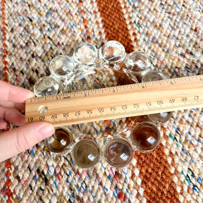 Vintage Anchor Hocking Boopie Style Clear Pressed Glass Ashtray / Trinket Tray