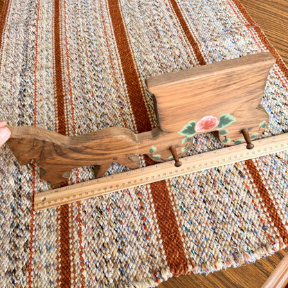 Vintage Primitive Handmade / Hand Painted Stagecoach Wall Hanger