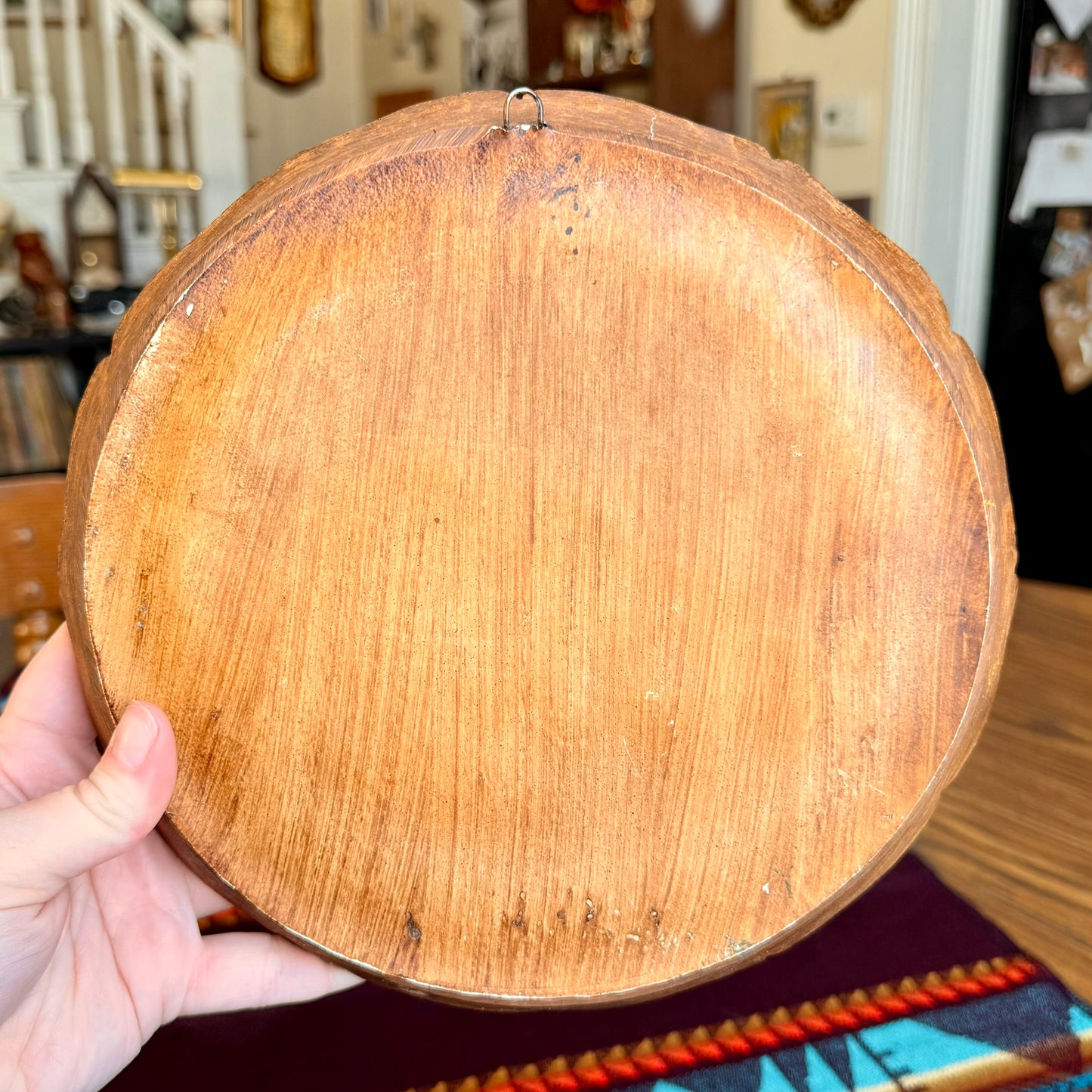 Vintage Resin Faux Wood Carved Saltzburg, Austria 3D Relief