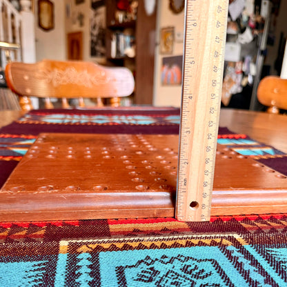 Vintage Heavy Solid Wood Aggravation Game Board
