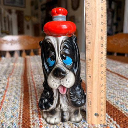 Vintage 1970s Sick  Cocker Spaniel Hound Ceramic Figurine