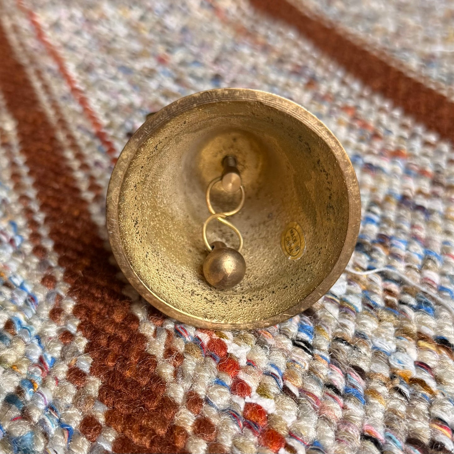 Vintage / Antique Solid Brass Carousel Horse Hand Bell