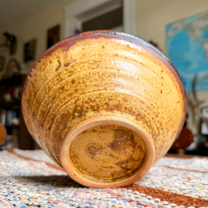 Vintage Mid-Century Modern Style Hand Thrown Pottery Bowls - Set of 2