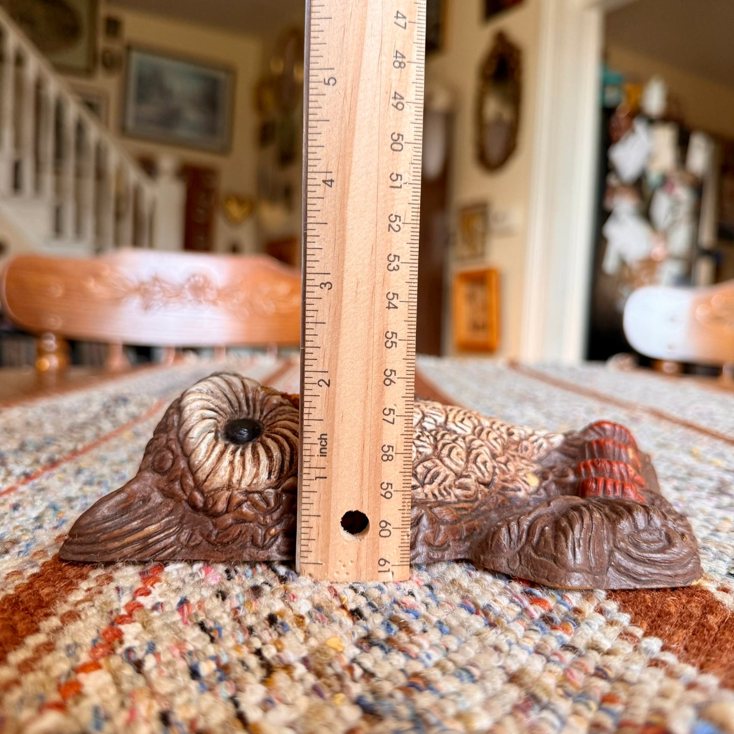 Set of 2 Vintage Mid-Century Modern 1970s Homco Home Interiors Owl Wall Hangings