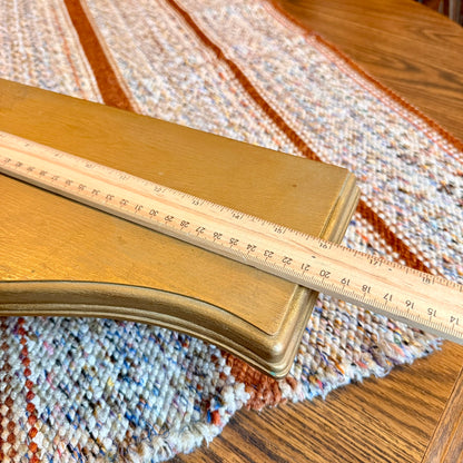 Vintage Mid-Century Modern Homco Gold Baroque Style Ornate Wall Shelf / Altar Shelf