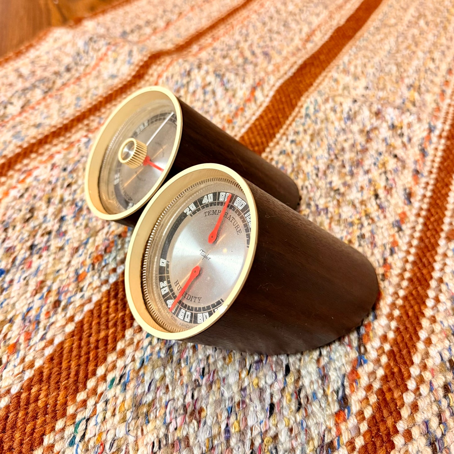 Vintage Taylor Mid-Century Modern Binocular Style Working Weather Station