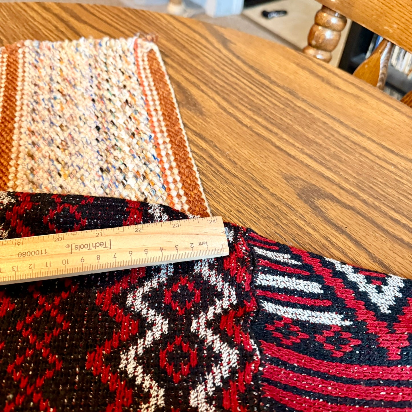 Vintage Robert Bruce Geometric Patterned Grandpa Sweater