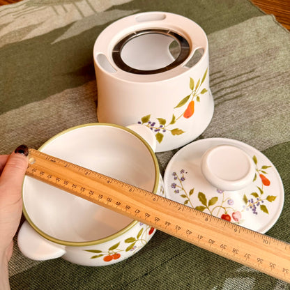 Noritake Progression Homecoming Fondue Pot, Berries n' Such Design