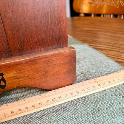 Vintage Hand Painted Folk Art Floral and Lemons Solid Wood Welcome Sign