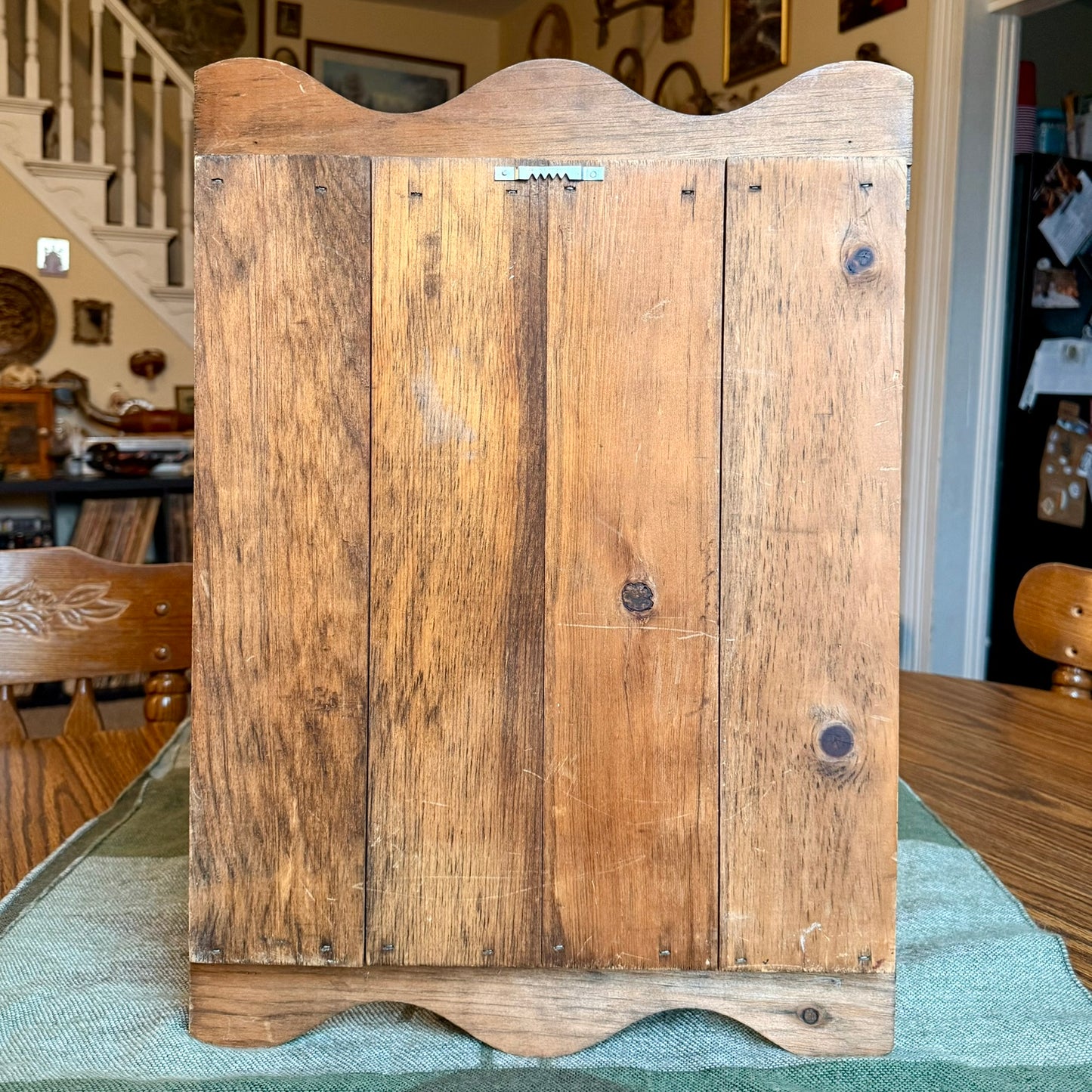 Vintage Hand Painted Folk Art Floral and Lemons Solid Wood Welcome Sign