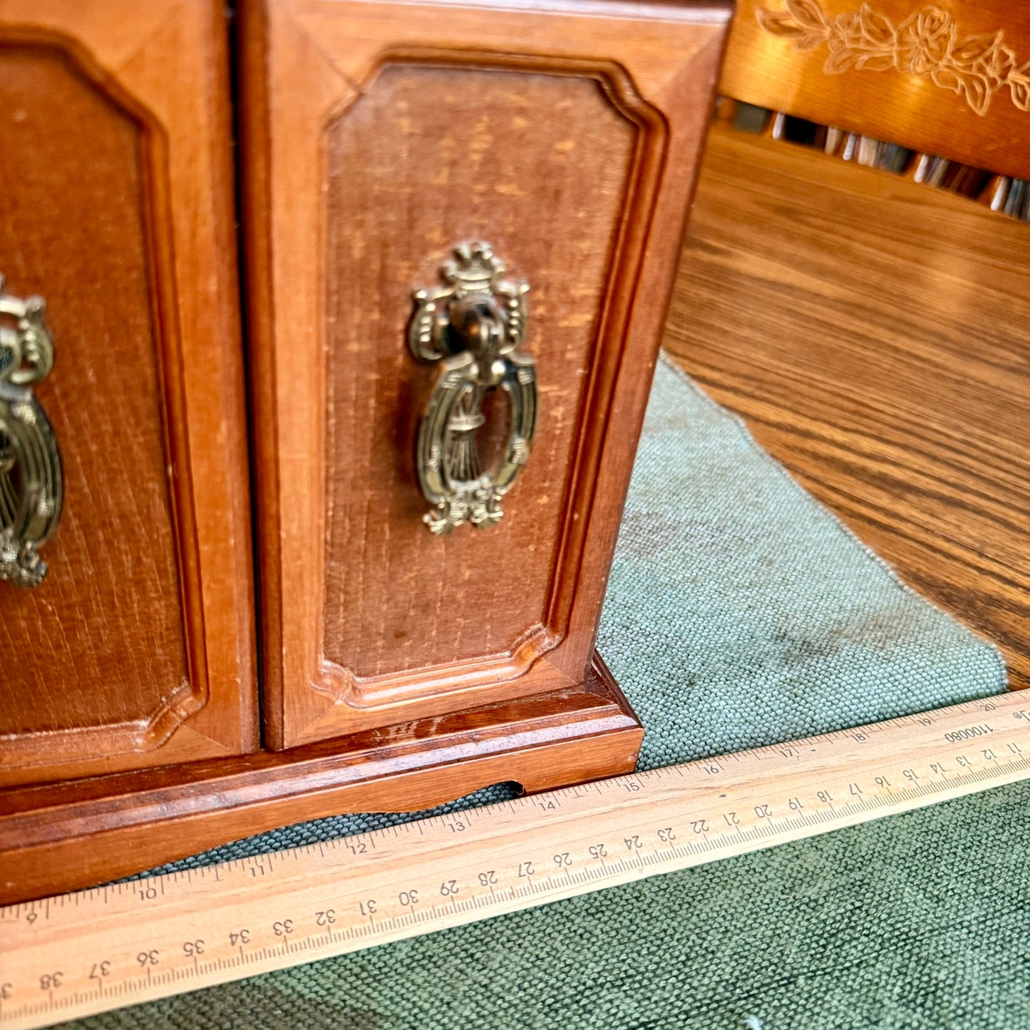 Large Vintage Mid-Century Modern Credenza Style Jewelry Box