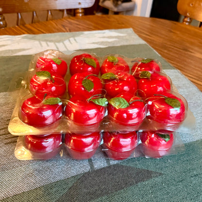 Set of 24 Vintage Apple Christmas Tree Ornaments - New in Box