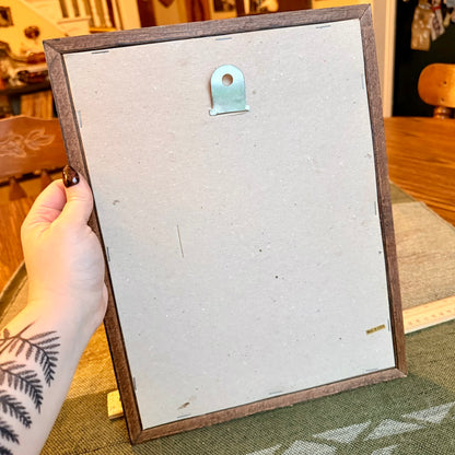 Vintage Art Printed Mirror - Apples in a Basket Surrounded by Apple Blossoms