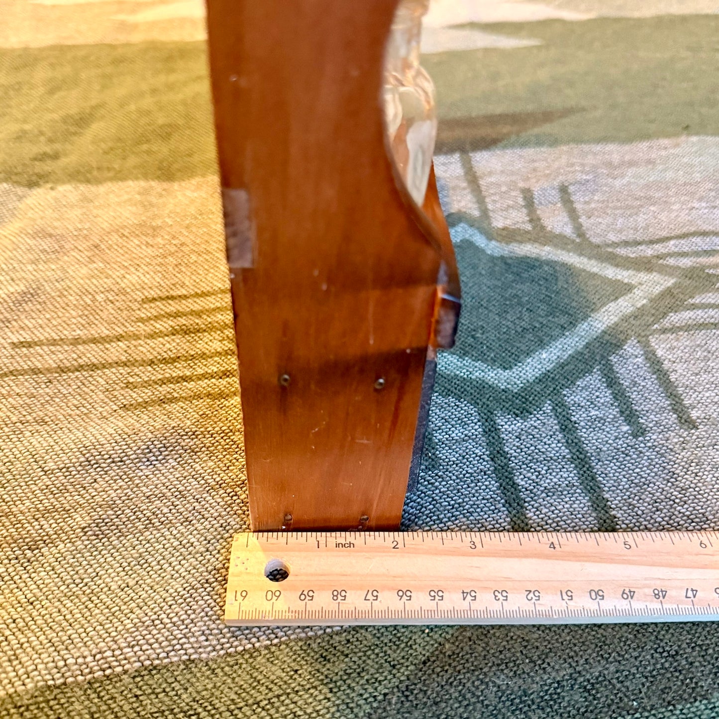 Vintage Solid Wood Farmhouse Primitive Apothecary Style Spice Rack with 12 Jars