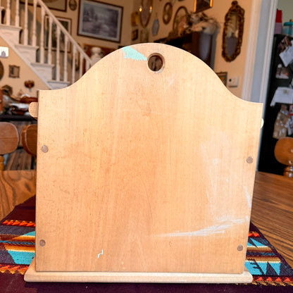 Vintage Hand Painted Folk Art Farmhouse Lidded Storage Box