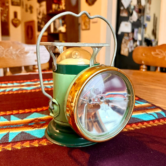 Vintage Retro Green Delta Electric Company Power Light Lantern