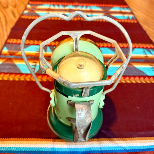 Vintage Retro Green Delta Electric Company Power Light Lantern